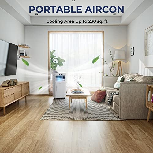 COSTWAY 8000 BTU Portable Air Conditioner with Remote Control and Sleep Mode
