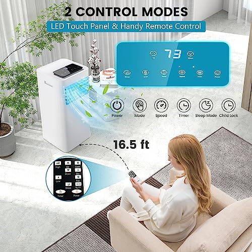 KOTEK Portable AC Unit 10000 BTU for 350 Sq Ft Room
