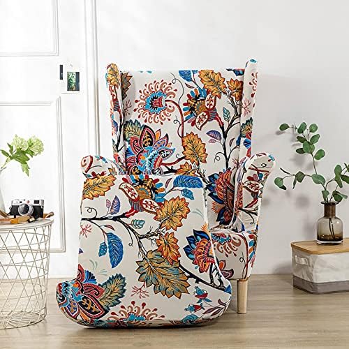 Wingback Chair Slipcover 2 Piece Stretch Armchair Cover