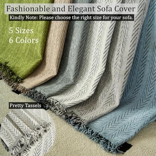 Nobildonna Waterproof Sofa Slipcover with Tassel