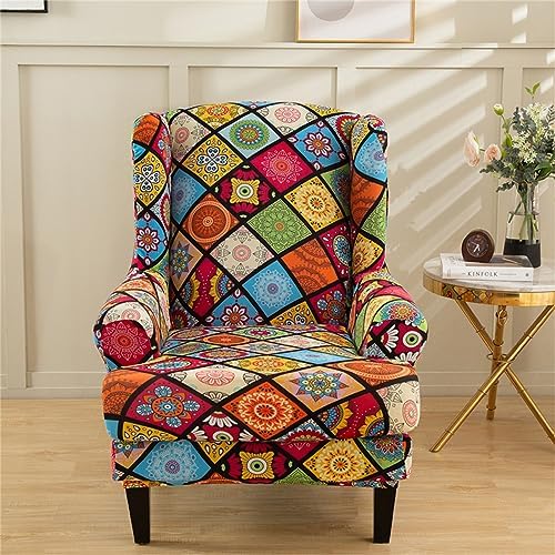 Eco-Ancheng 2-Piece Wingback Chair Slipcover