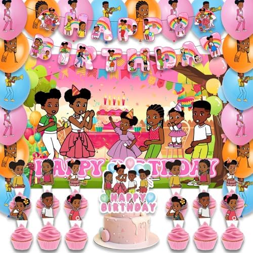 42Pack Gracies Birthday Party Decoration Set