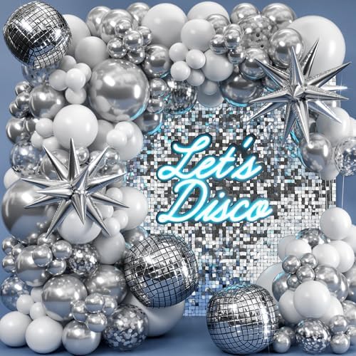 SHERYL DECOR ALL-IN-1 Disco Balloon Arch Kit