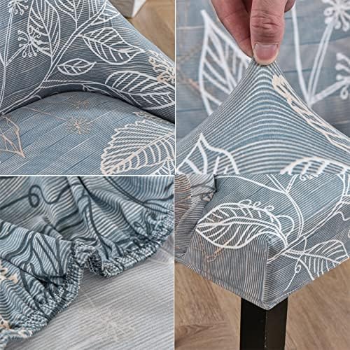 2 Piece Stretch Wingback Chair Cover for Dining Room