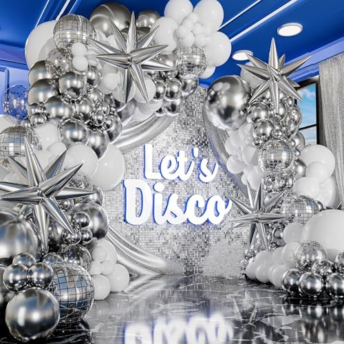 SHERYL DECOR ALL-IN-1 Disco Balloon Arch Kit