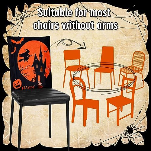 Whaline 4 Pack Halloween Chair Covers